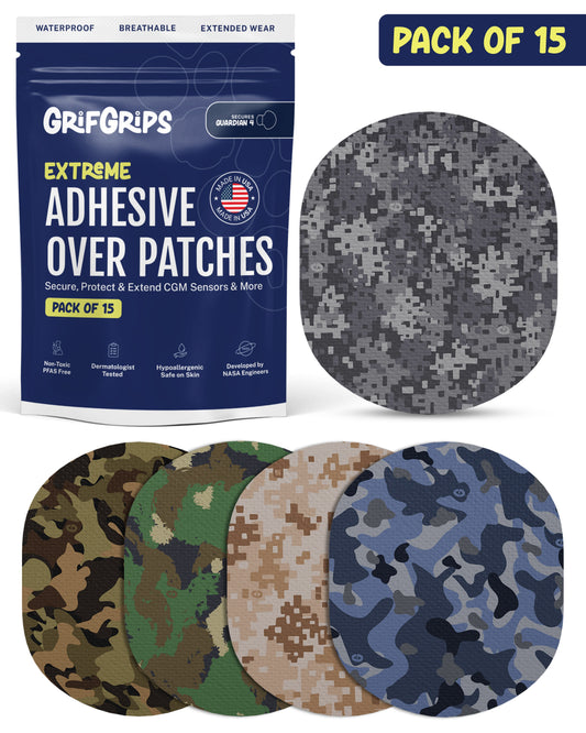 EXTREME - Medtronic Guardian Adhesive Patches - Camo (15 Pack)