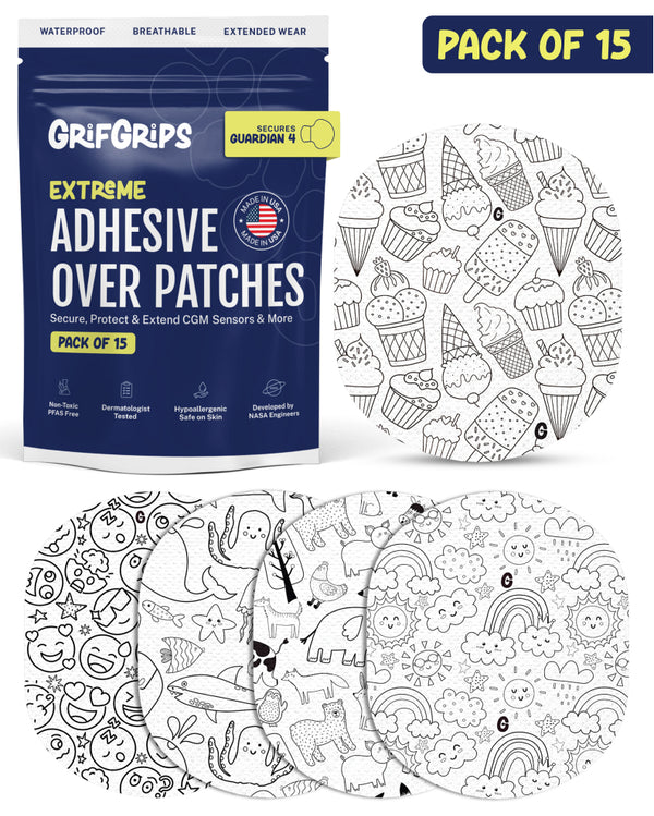 EXTREME - Medtronic Guardian Adhesive Patches - Doodle (15 Pack)