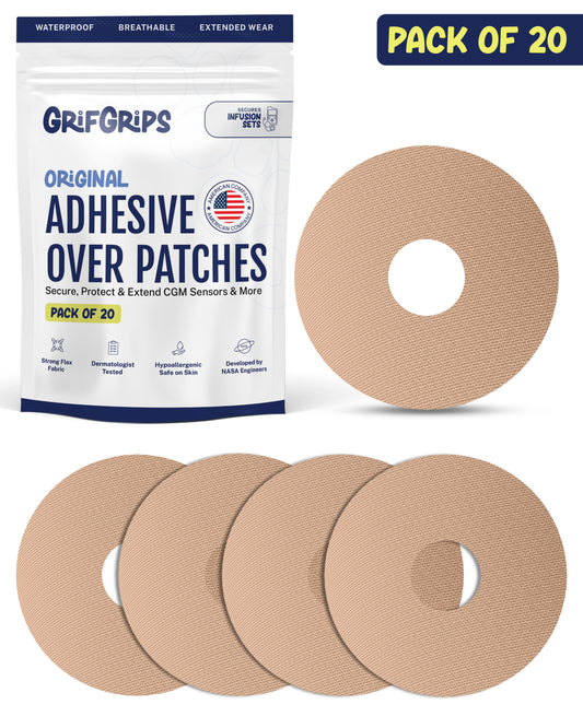 ORIGINAL - Infusion Sets & Universal Adhesive Patches - Tan (20 Pack)