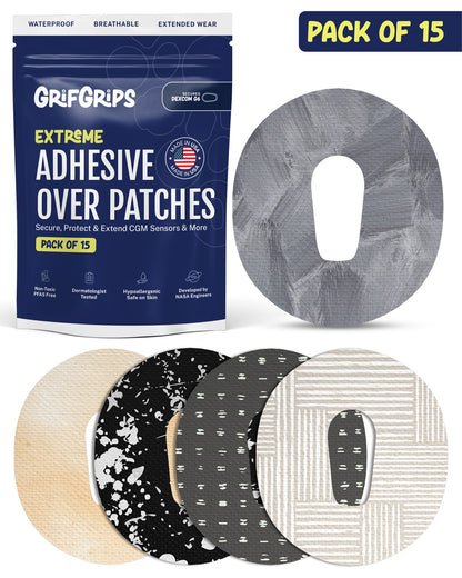 EXTREME - Dexcom G6 Adhesive Patches - Neutral (15 Pack)