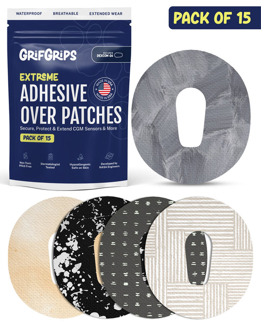 EXTREME - Dexcom G6 Adhesive Patches - Neutral (15 Pack)