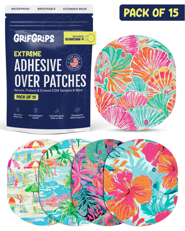 EXTREME - Medtronic Guardian Adhesive Patches - Tropical (15 Pack)
