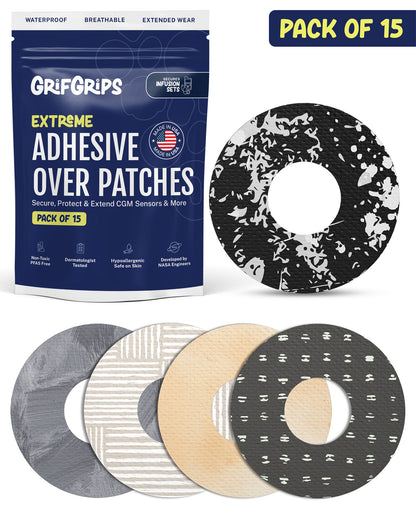 EXTREME - Infusion Sets & Universal Adhesive Patches - Neutral (15 Pack)