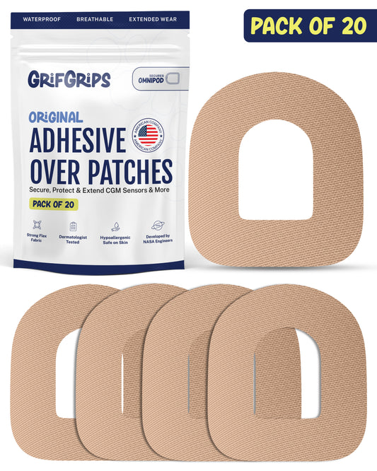 ORIGINAL - Omnipod Adhesive Patches - Tan (20 Pack)
