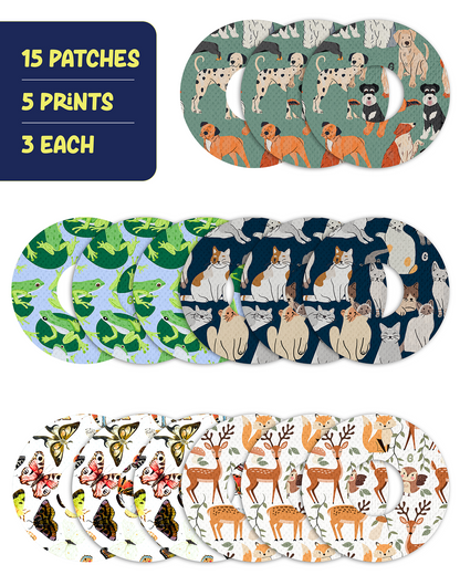 EXTREME - Universal Adhesive Patches - Animals (15 Pack)