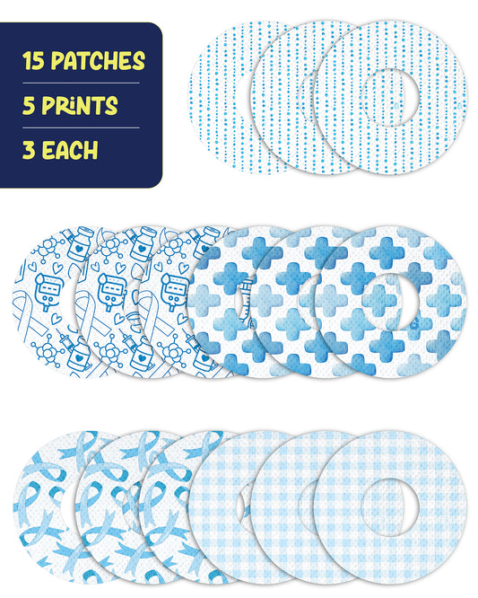 EXTREME - Universal Adhesive Patches - T1D Awareness (15 Pack)