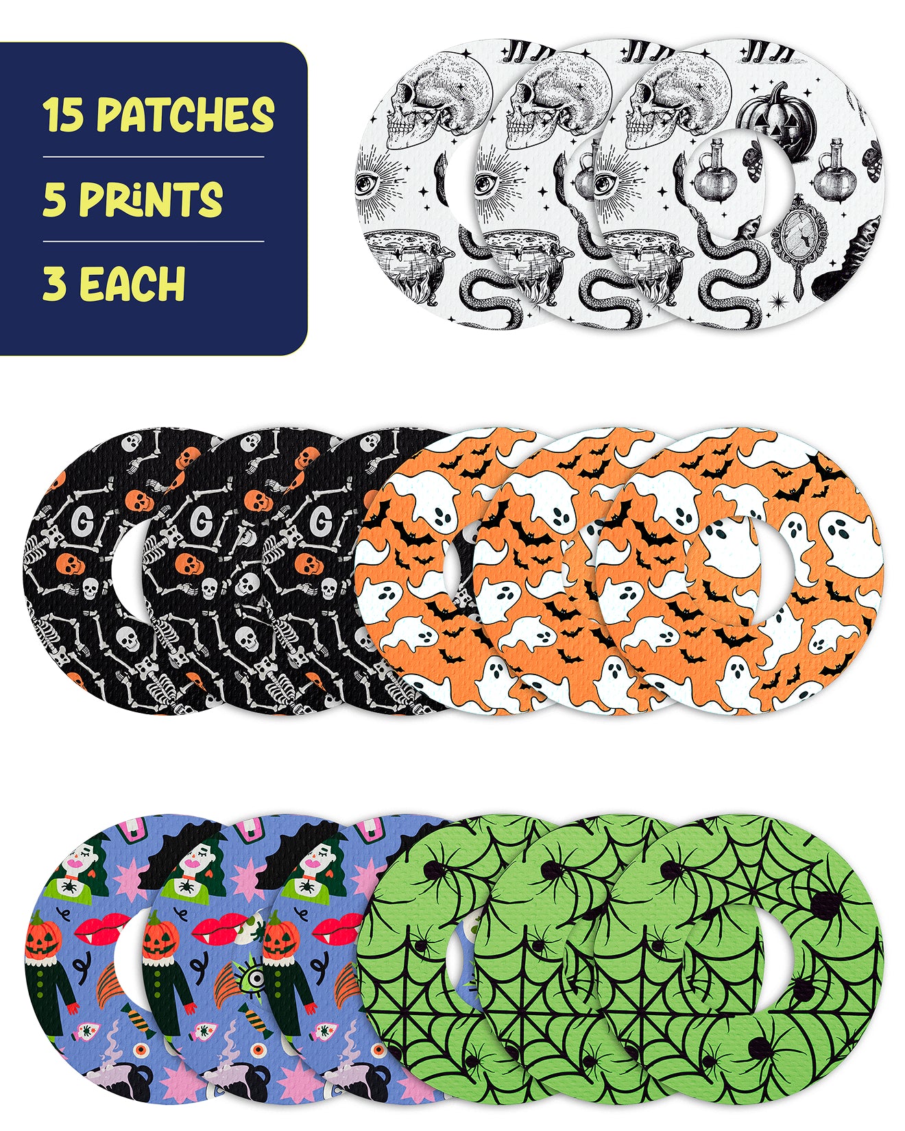 EXTREME - Universal Adhesive Patches - Halloween (15 Pack)