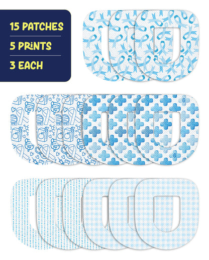 EXTREME - Omnipod Adhesive Patches - T1D Awareness (15 Pack)