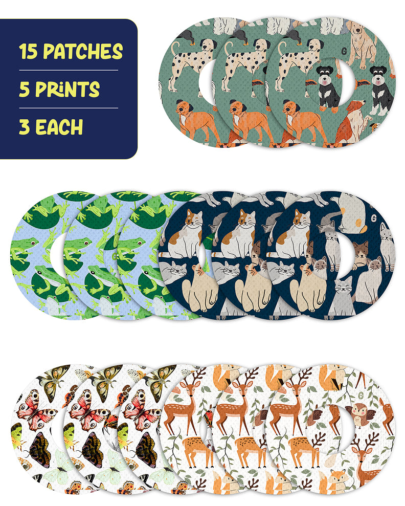 EXTREME - Infusion Sets & Universal Adhesive Patches - Animals (15 Pack)