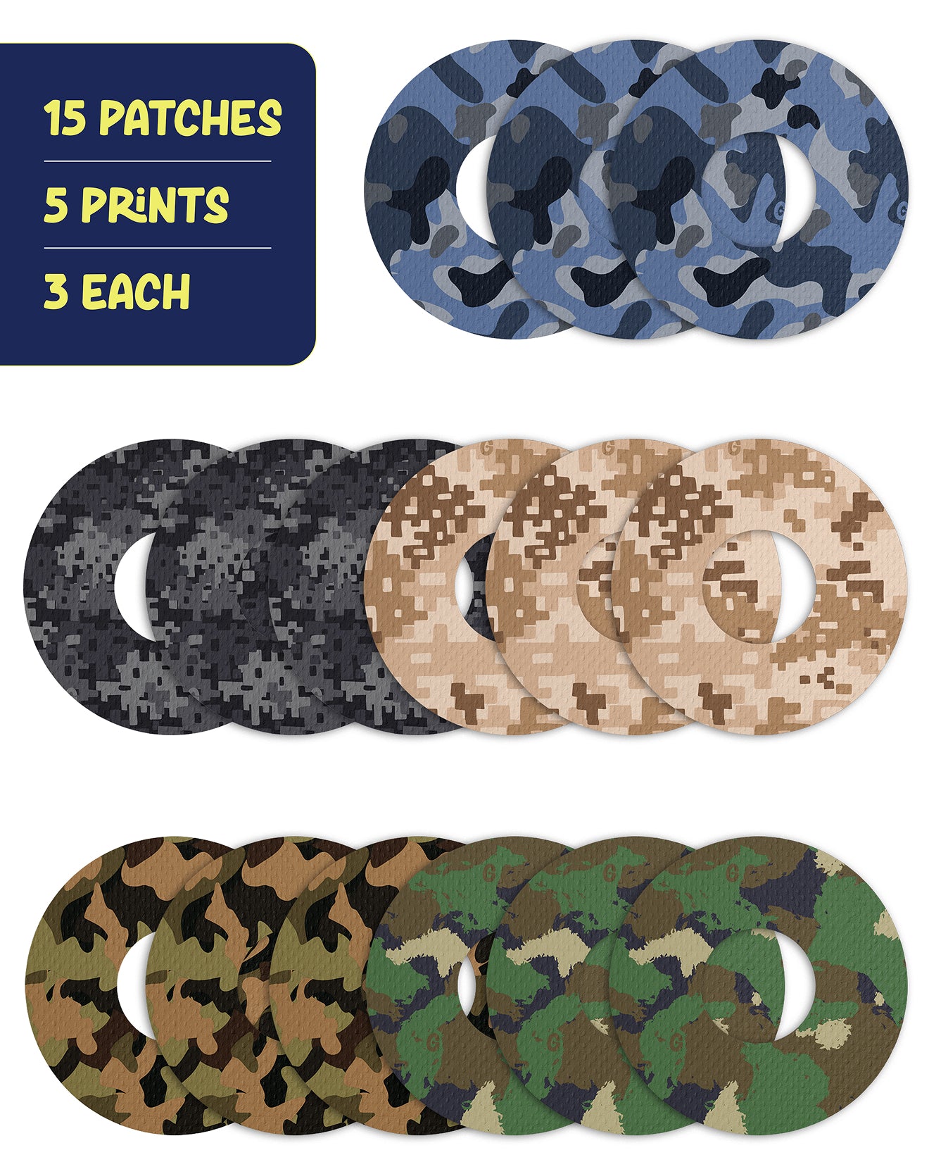 EXTREME - Universal Adhesive Patches - Camo (15 Pack)