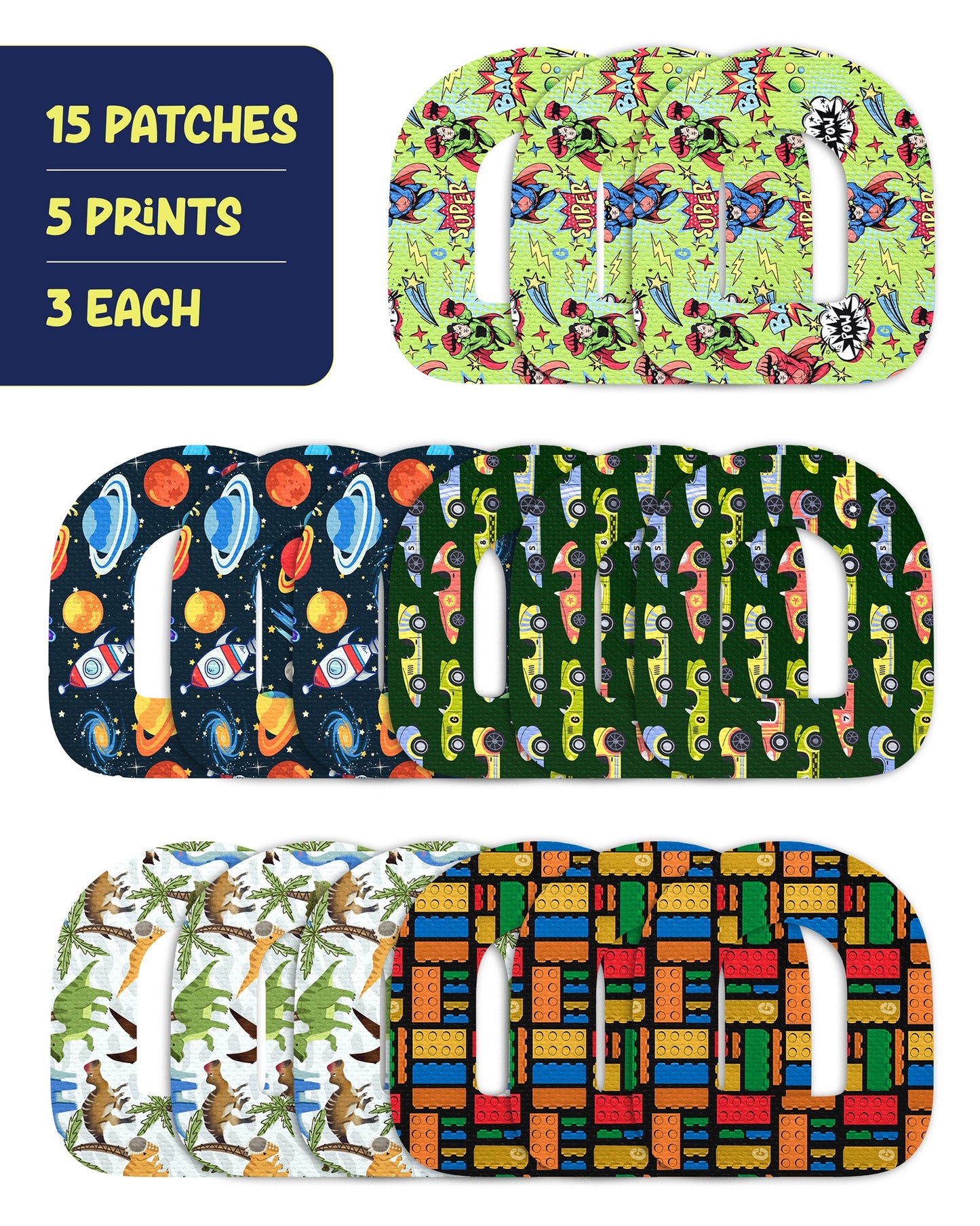 EXTREME - Omnipod Adhesive Patches - Boy (15 Pack)