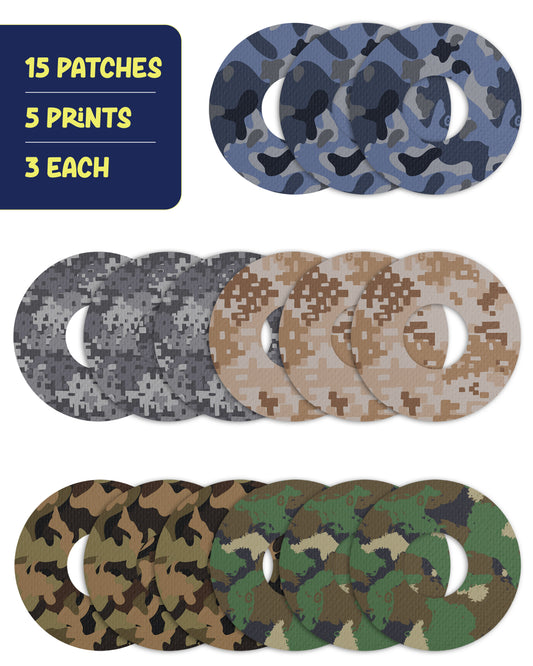 EXTREME - Infusion Sets & Universal Adhesive Patches - Camo (15 Pack)