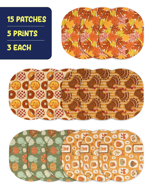 EXTREME - Medtronic Guardian Adhesive Patches - Thanksgiving (15 Pack)