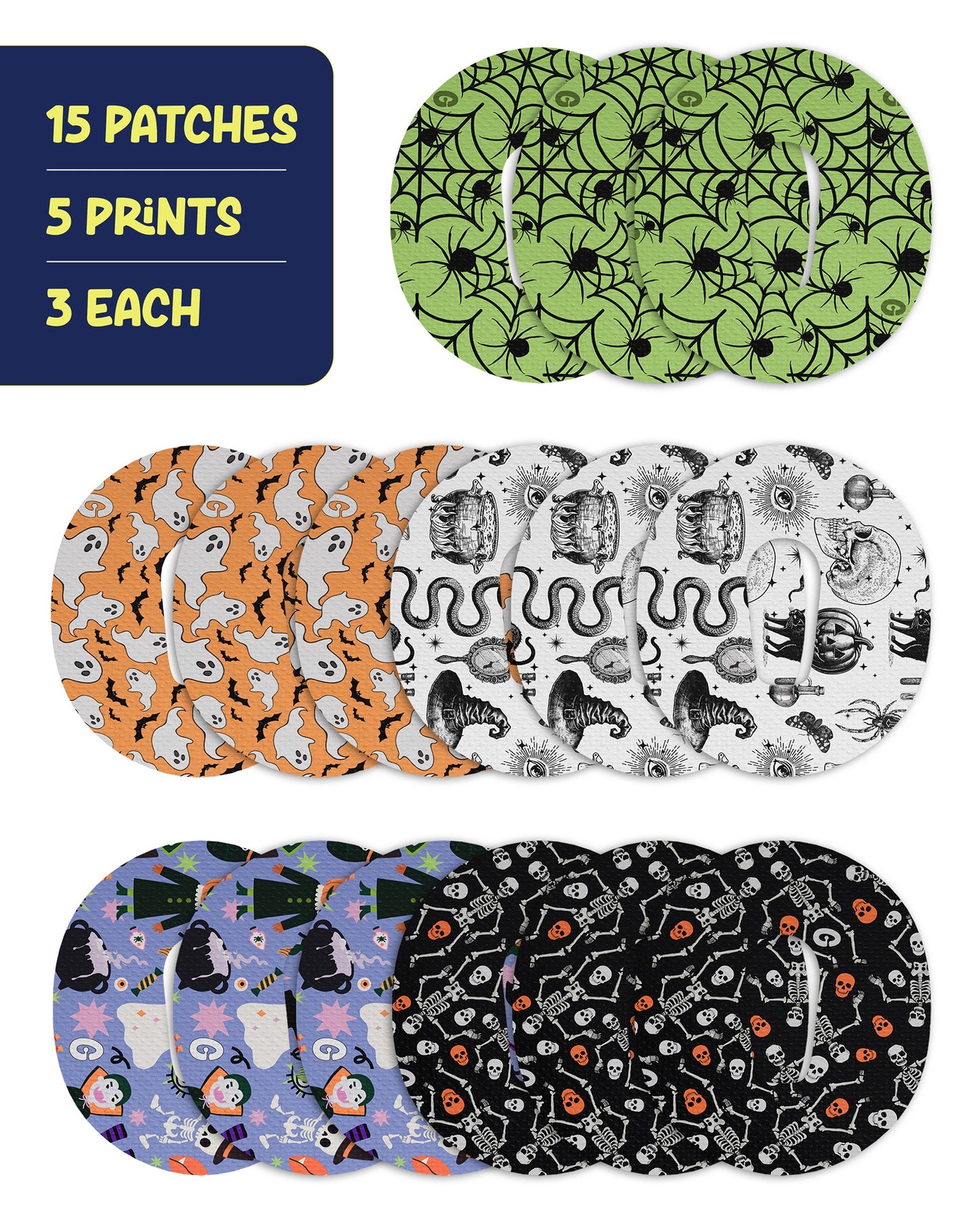 EXTREME - Dexcom G6 Adhesive Patches - Halloween (15 Pack)