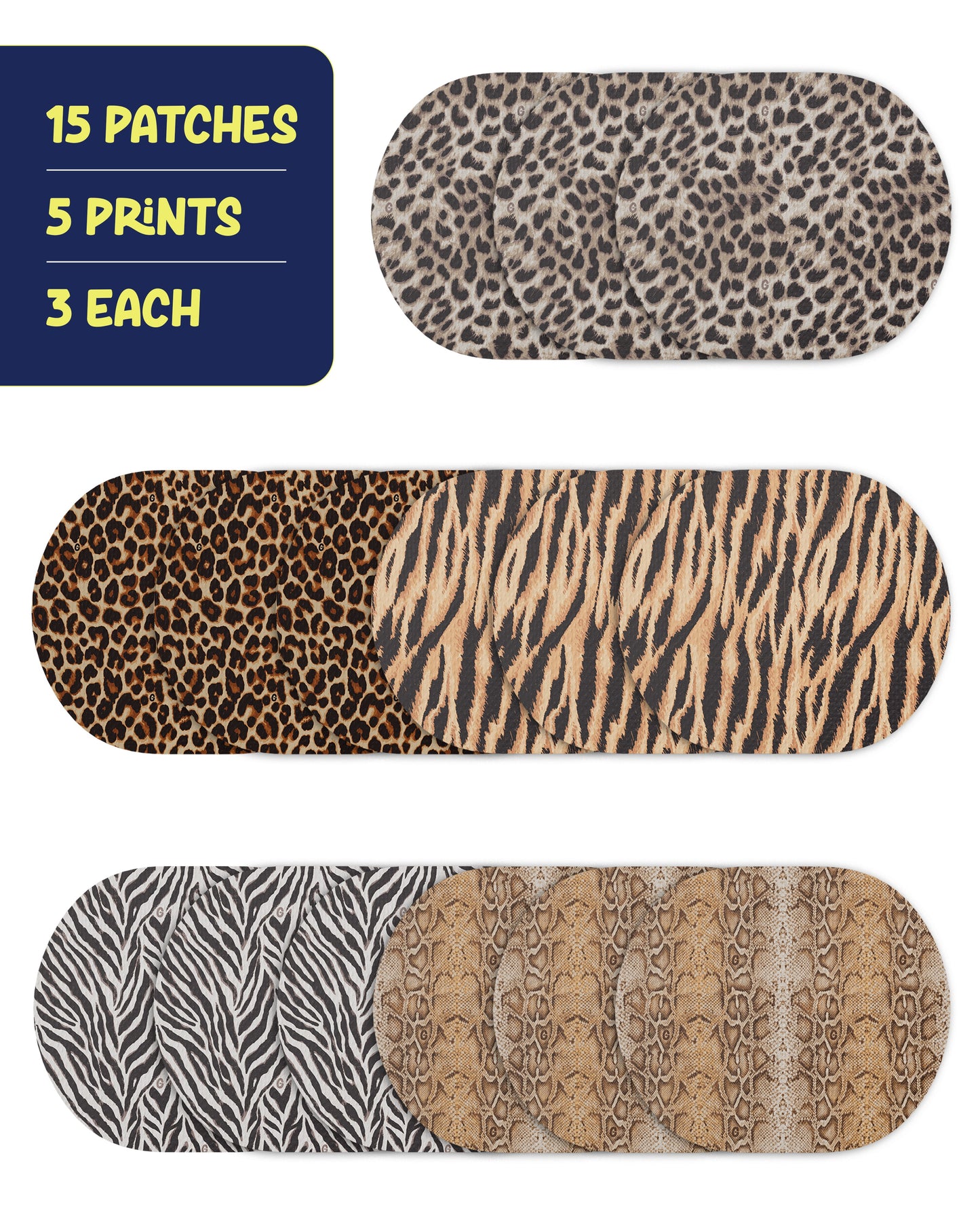 EXTREME - Medtronic Guardian Adhesive Patches - Animal Prints (15 Pack)
