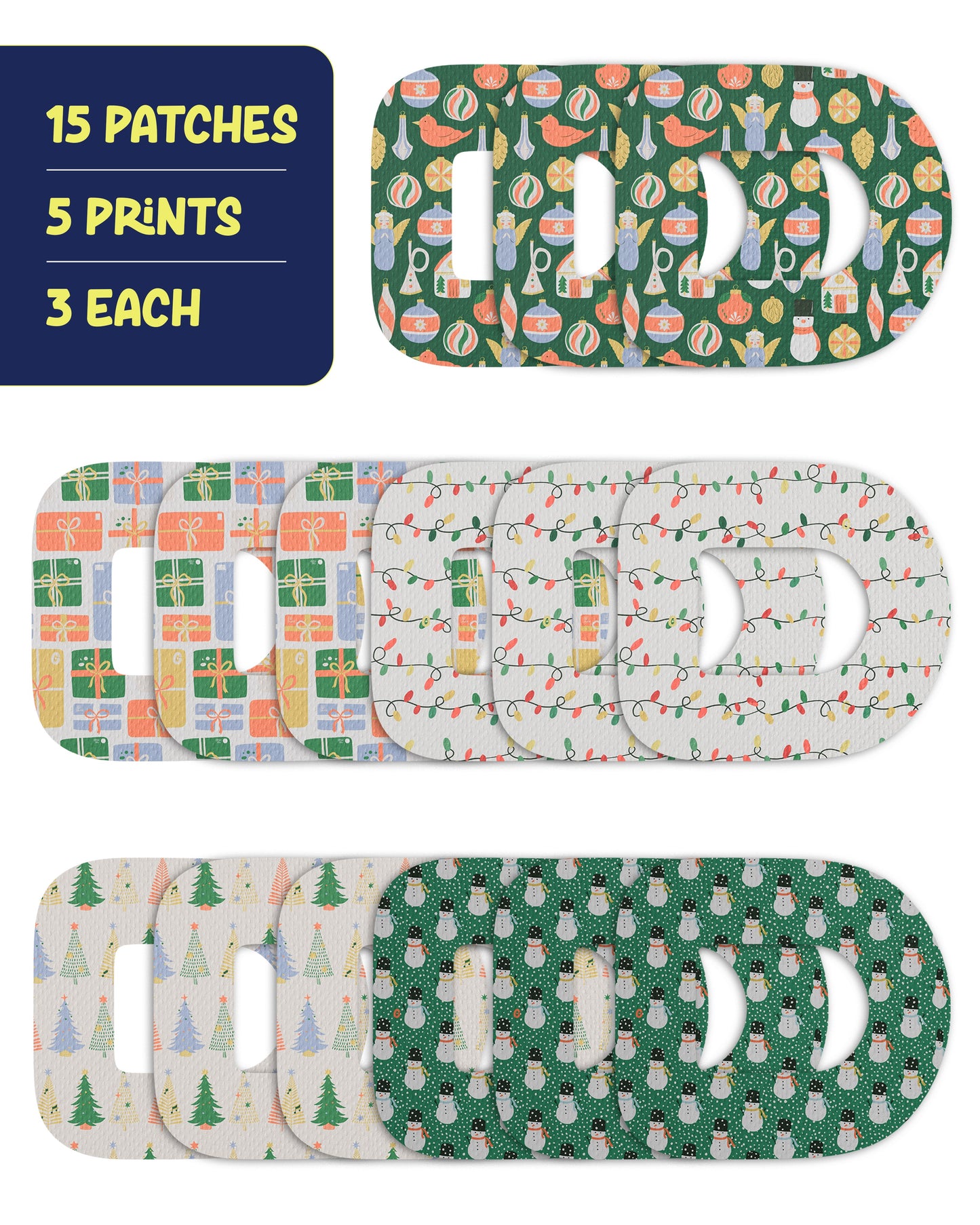 EXTREME - Omnipod Adhesive Patches - Chritmas (15 Pack)