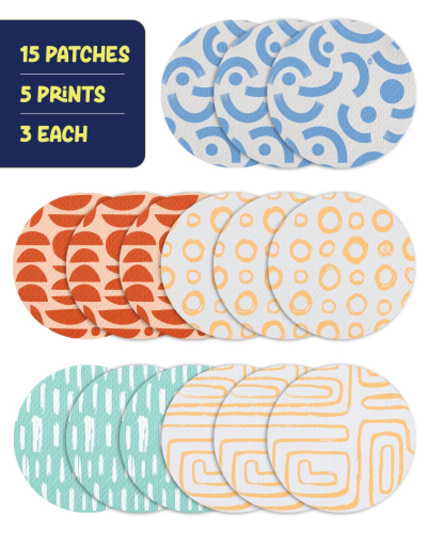 EXTREME - Libre 2/2+ and Lingo Adhesive Patches - Abstract (15 Pack)