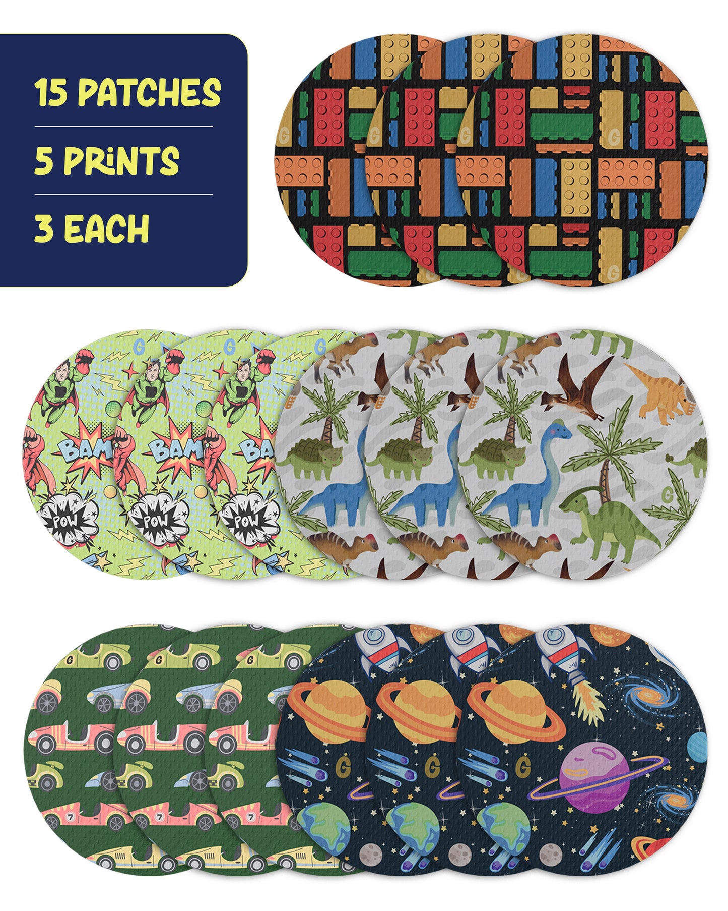 EXTREME - Libre 2/2+ and Lingo Adhesive Patches - Boy (15 Pack)