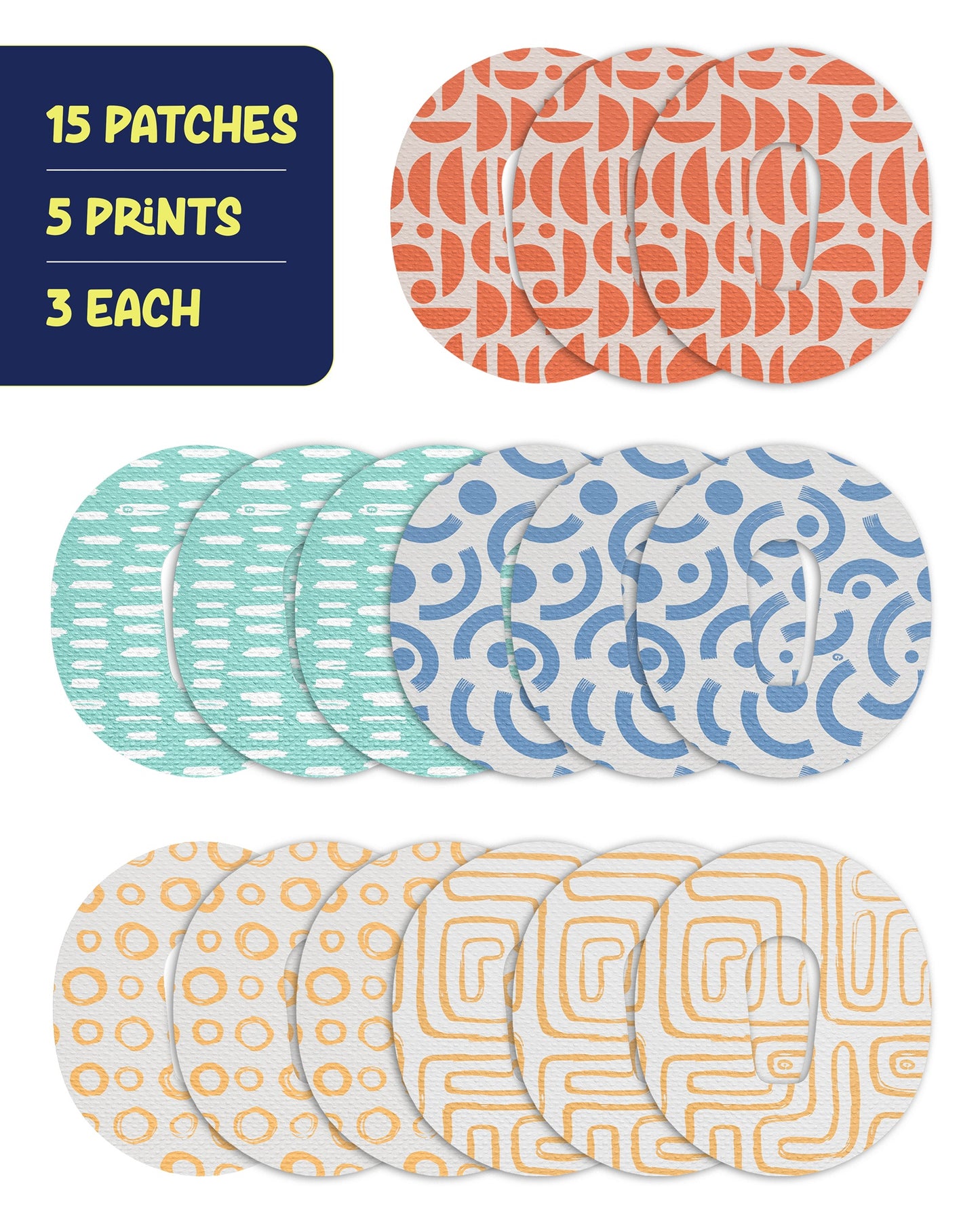 EXTREME - Dexcom G6 Adhesive Patches - Abstract (15 Pack)