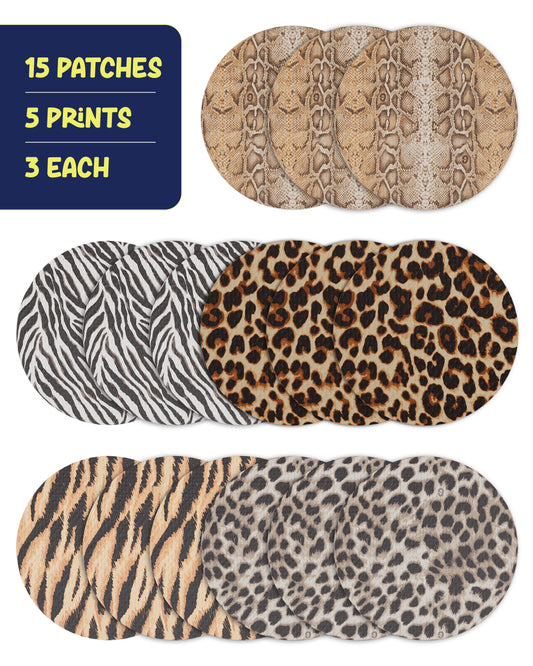 EXTREME - Dexcom G7 and Stelo Adhesive Patches - Animal Prints (15 Pack)