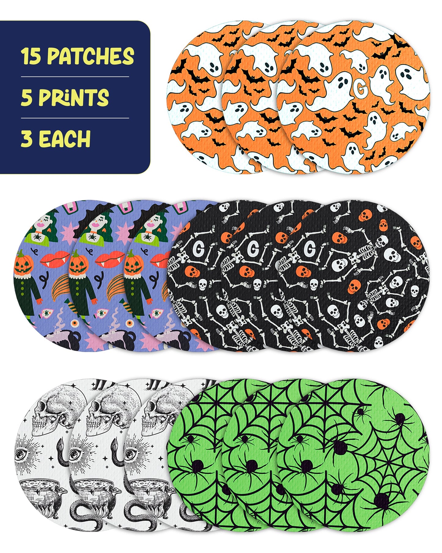 EXTREME - Libre 3/3+ Adhesive Patches - Halloween (15 Pack)