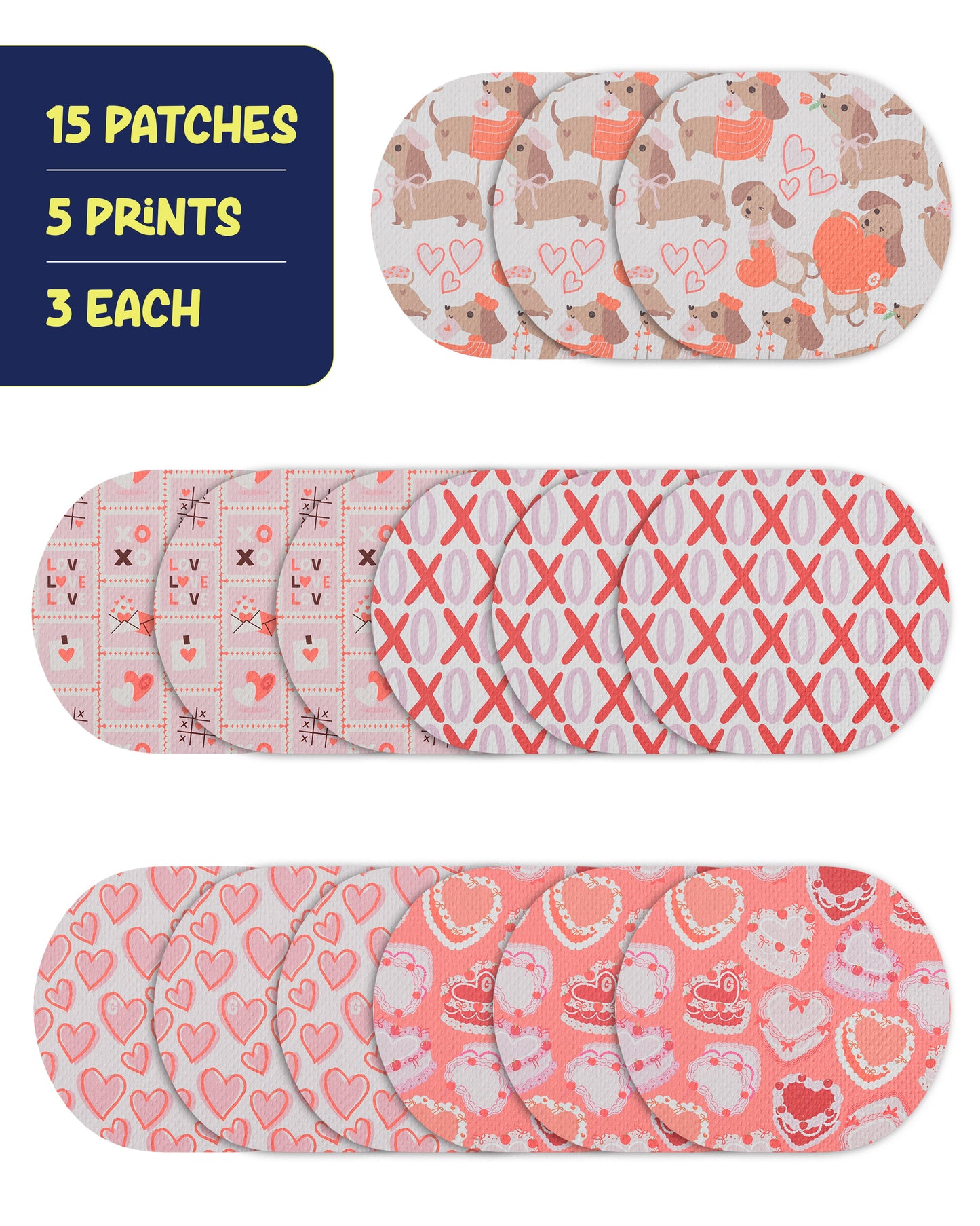 EXTREME - Medtronic Guardian Adhesive Patches - Valentine (15 Pack)