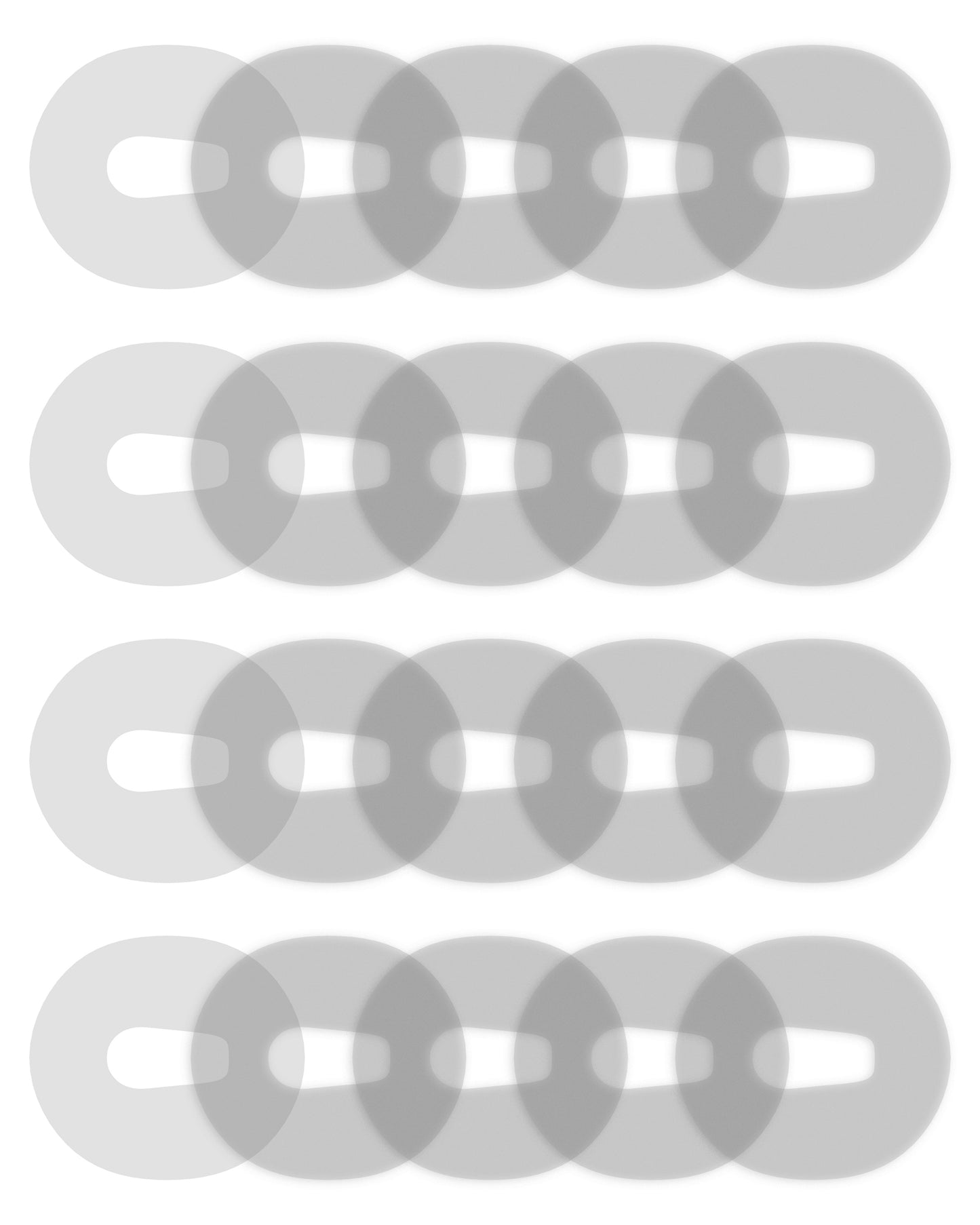 CLEAR - Dexcom G6 Adhesive Patches (20 Pack)