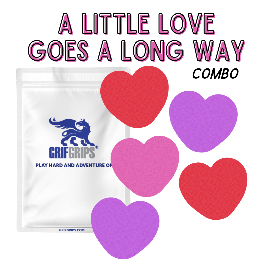 Tiny Heart Combo - Original Adhesive - 5 Pack - CGM, Infusion & Pump Grips
