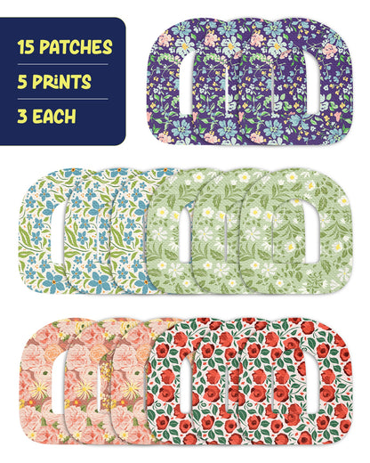 EXTREME - Omnipod Adhesive Patches - Floral (15 Pack)