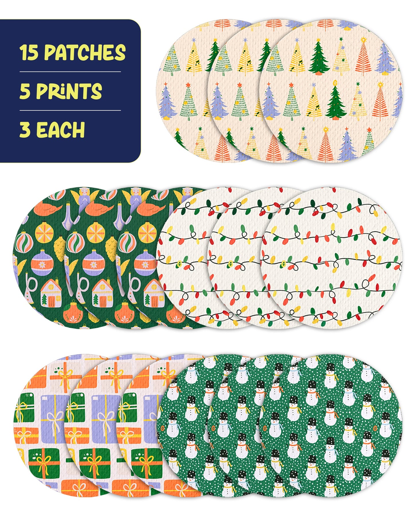 EXTREME - Libre 2/2+ and Lingo Adhesive Patches - Christmas (15 Pack)