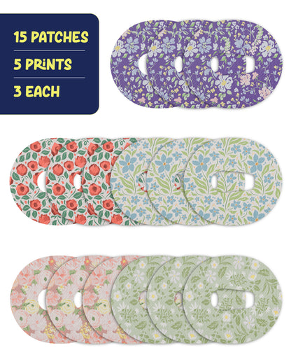 EXTREME - Dexcom G6 Adhesive Patches - Floral (15 Pack)