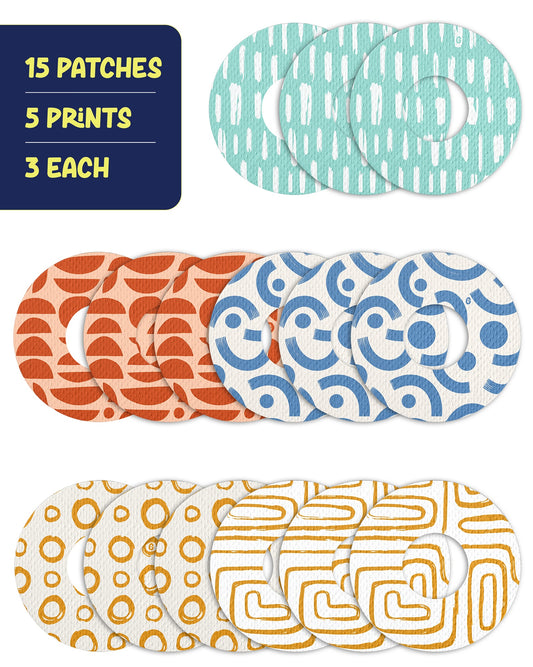 EXTREME - Infusion Sets & Universal Adhesive Patches - Abstract (15 Pack)