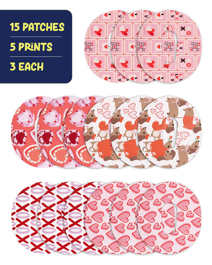 EXTREME - Dexcom G6 Adhesive Patches - Valentine (15 Pack)