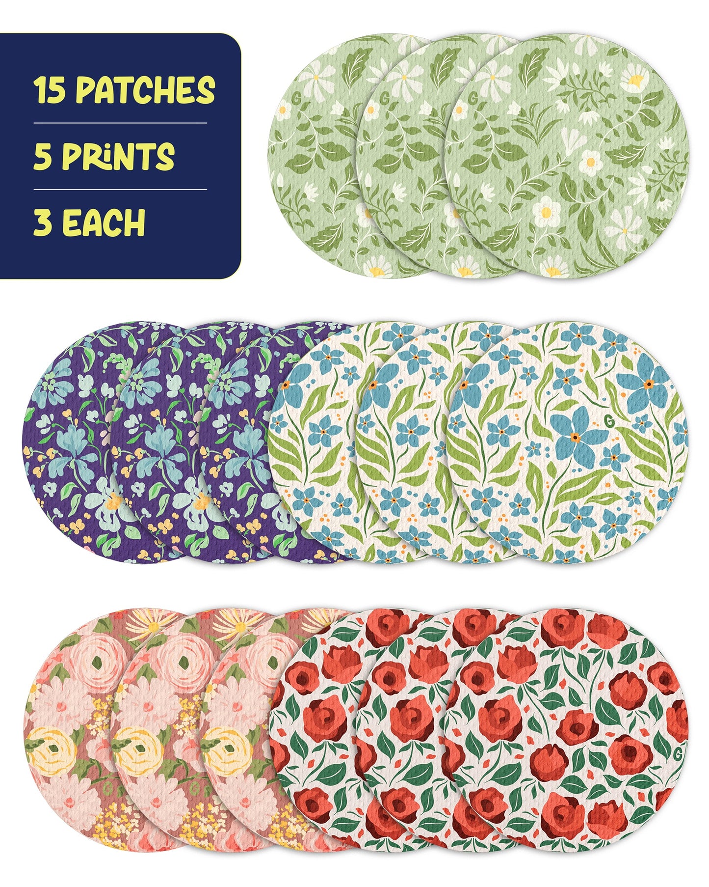 EXTREME - Libre 3/3+ Adhesive Patches - Floral (15 Pack)