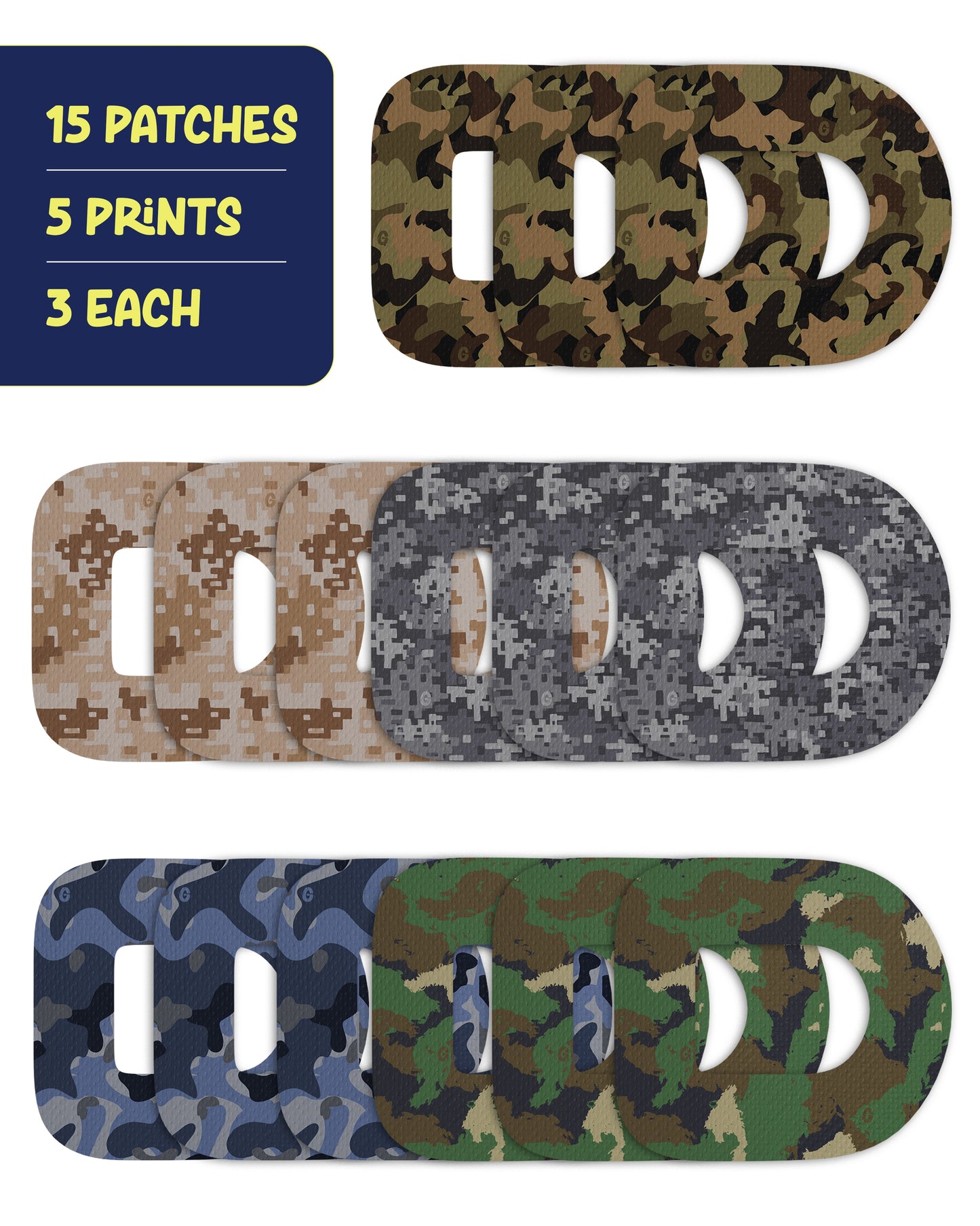 EXTREME - Omnipod Adhesive Patches - Camo (15 Pack)
