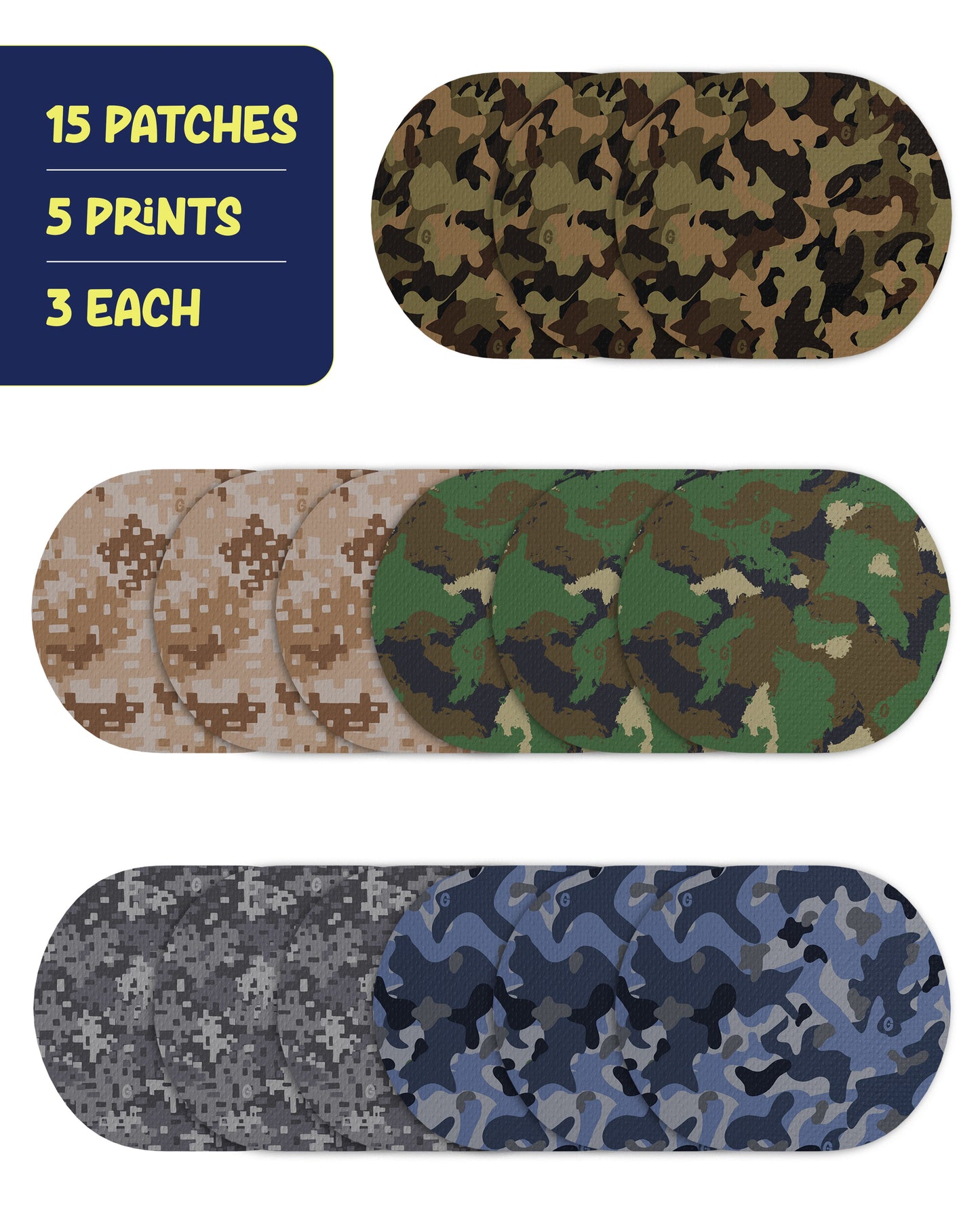 EXTREME - Medtronic Guardian Adhesive Patches - Camo (15 Pack)