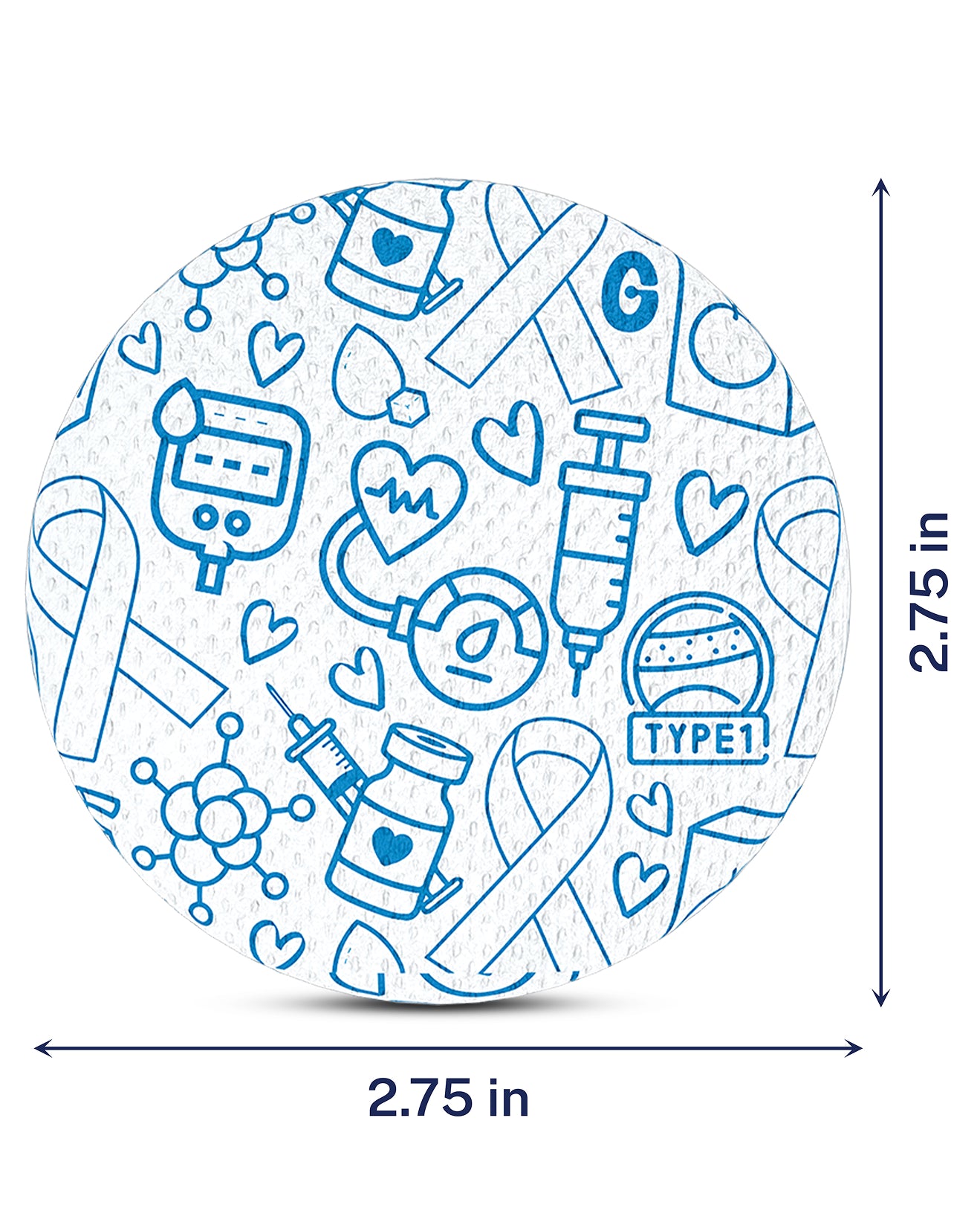 EXTREME - Libre 2/2+ and Lingo Adhesive Patches - T1D Awareness (15 Pack)