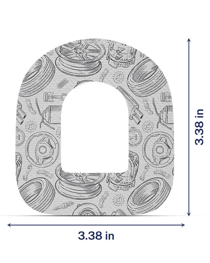 EXTREME - Omnipod Adhesive Patches - Cars (15 Pack)