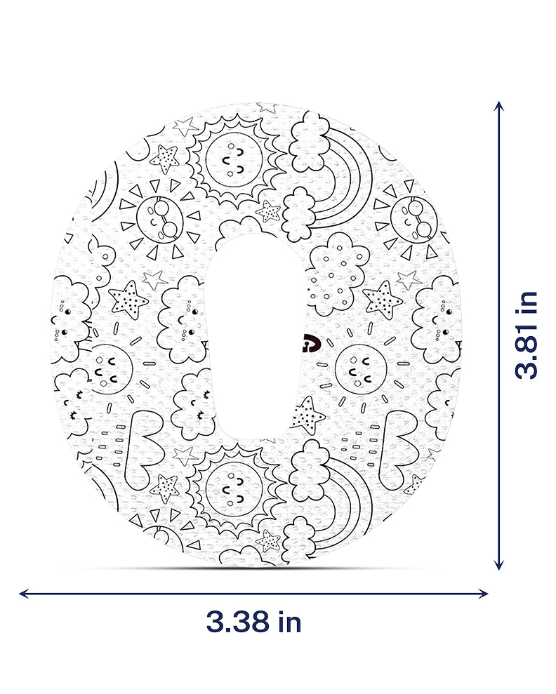EXTREME - Dexcom G6 Adhesive Patches - Doodle (15 Pack)