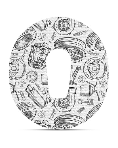 EXTREME - Dexcom G6 Adhesive Patches - Cars (15 Pack)