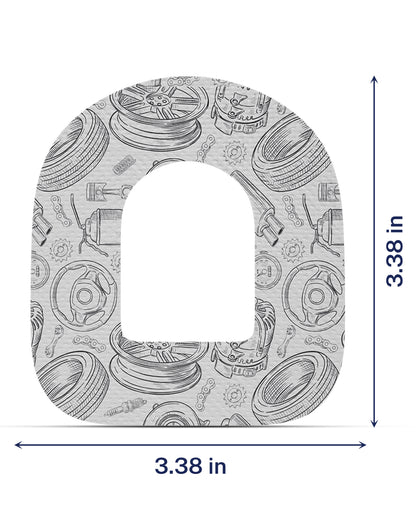 EXTREME - Omnipod Adhesive Patches - Cars (15 Pack)