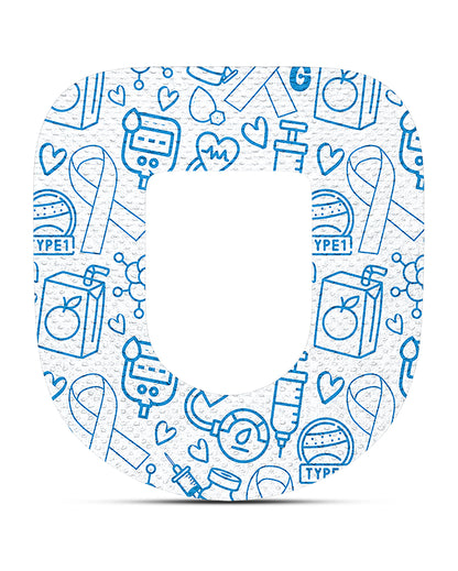 EXTREME - Omnipod Adhesive Patches - T1D Awareness (15 Pack)