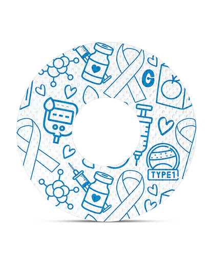 EXTREME - Universal Adhesive Patches - T1D Awareness (15 Pack)