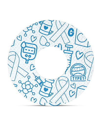 EXTREME - Infusion Sets & Universal Adhesive Patches - T1D Awareness (15 Pack)