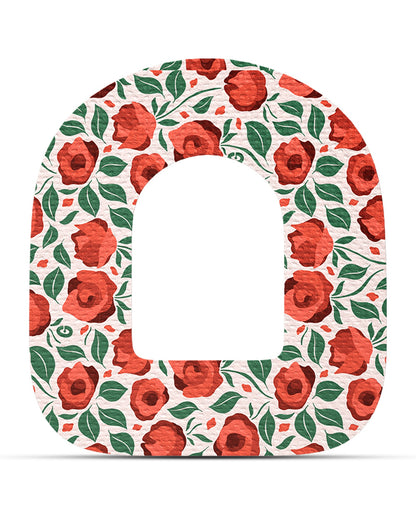 EXTREME - Omnipod Adhesive Patches - Floral (15 Pack)