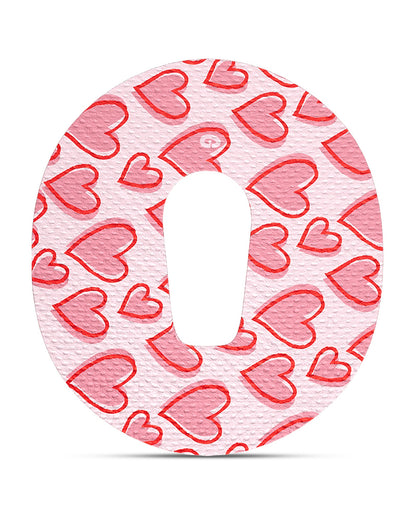 EXTREME - Dexcom G6 Adhesive Patches - Valentine (15 Pack)