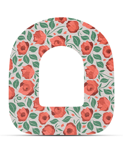 EXTREME - Omnipod Adhesive Patches - Floral (15 Pack)