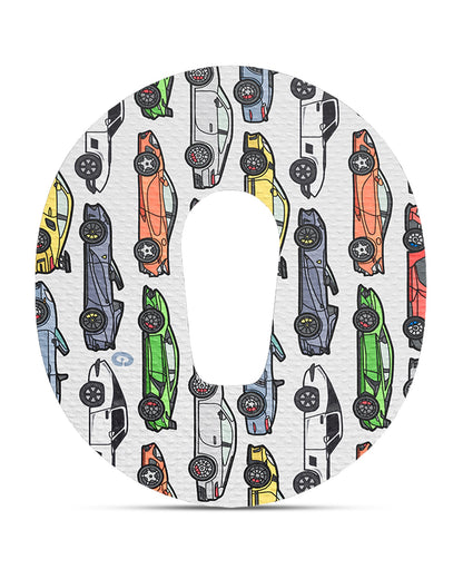 EXTREME - Dexcom G6 Adhesive Patches - Cars (15 Pack)