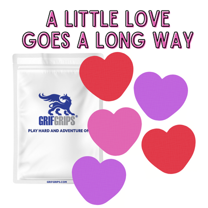 Tiny Heart Combo - Original Adhesive - 5 Pack - CGM, Infusion & Pump Grips