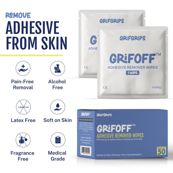 Adhesive Remover Wipes (50 Pack)